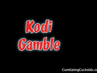 Kodi introduces her cuc bojo eat cum from her burungpun